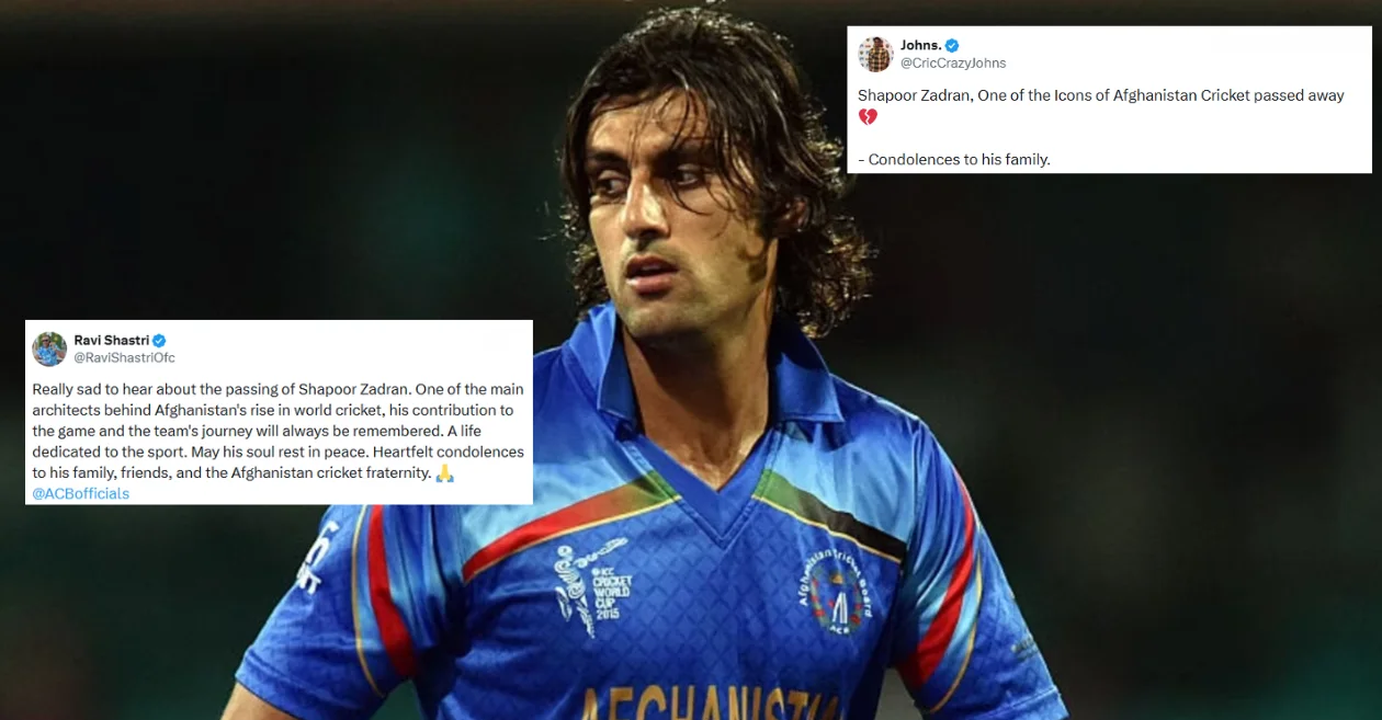 Los aficionados rinden un sentido homenaje tras la muerte del exjugador afgano Shapoor Zadran a la edad de 38 años