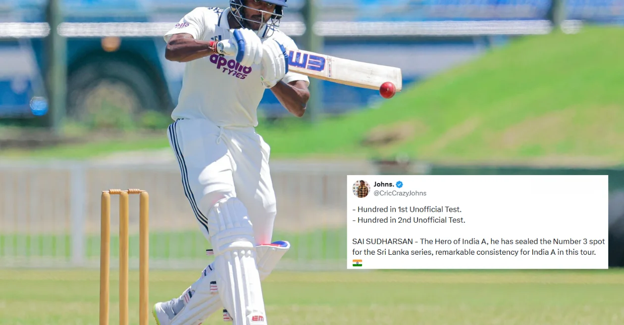 Los fanáticos reaccionan cuando Sai Sudharsan aplasta el brillante siglo de India A contra Sri Lanka A en la segunda prueba no oficial
