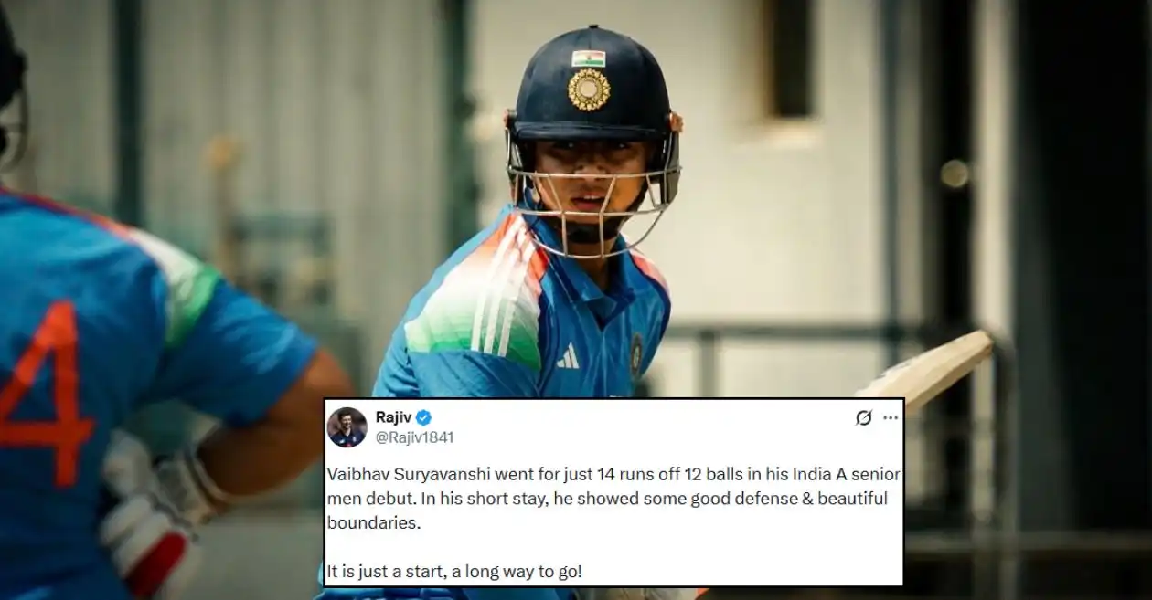 Los fanáticos apoyan a Vaibhav Suryavanshi después de un comienzo prometedor que terminó en angustia en su debut en India.