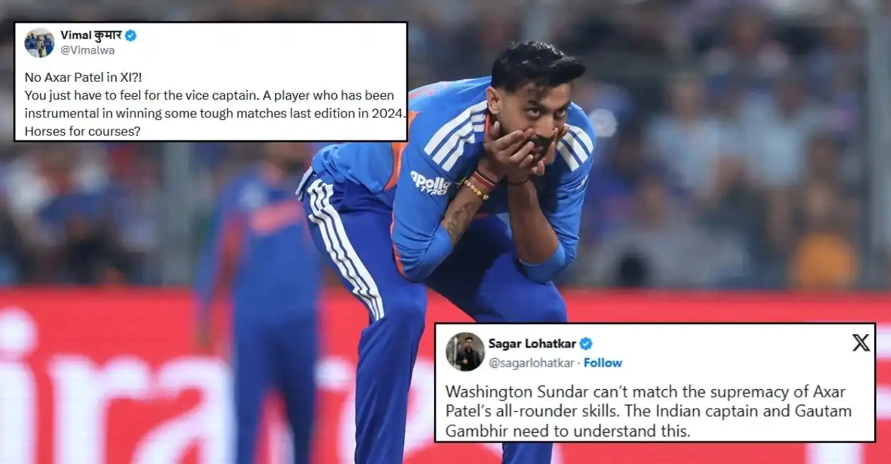 Los fanáticos critican al equipo de India por ignorar a Axar Patel en el choque de Super 8 contra Sudáfrica en la Copa del Mundo T20 2026