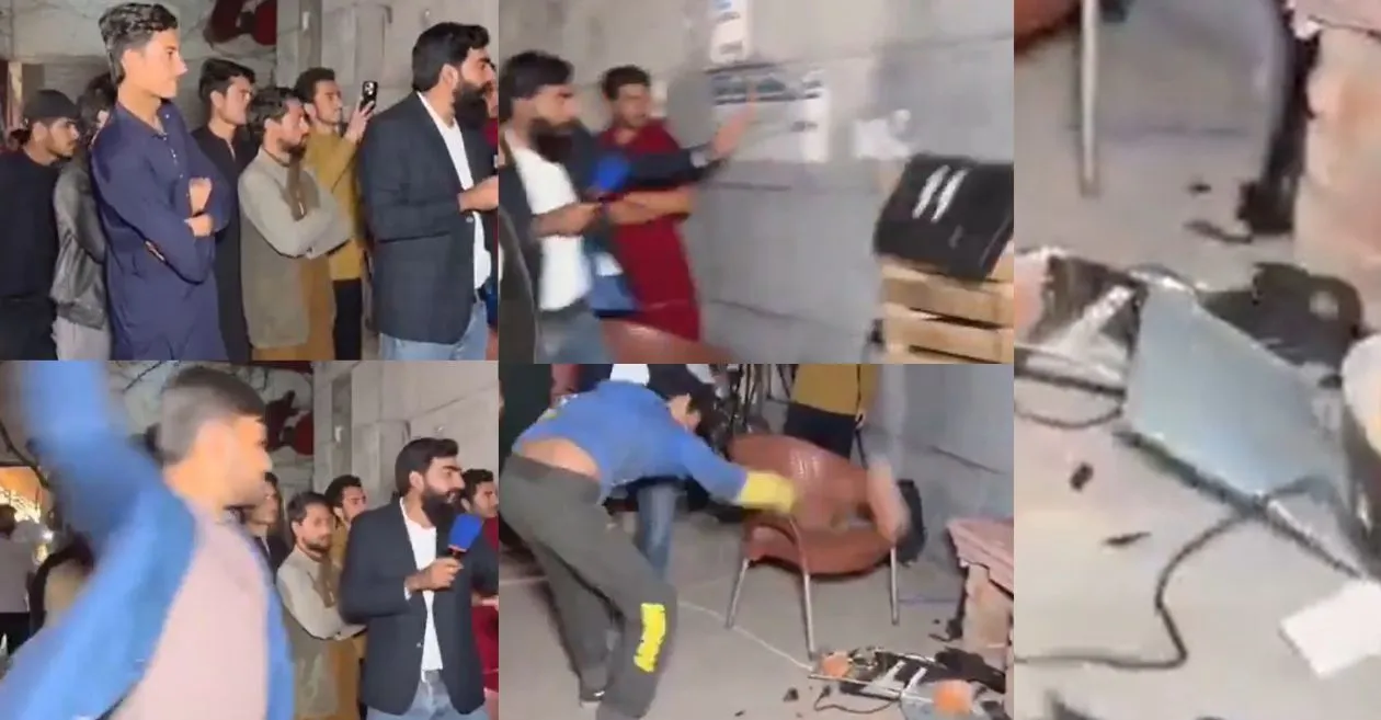 MIRAR: Los frustrados fanáticos de Pakistán destruyen la pantalla de televisión después de la humillante derrota ante India en la Copa del Mundo T20 2026