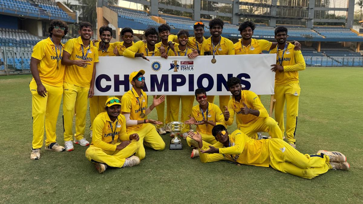Tamil Nadu derrota a Uttar Pradesh por 56 carreras para ganar el trofeo masculino sub-23 del estado A