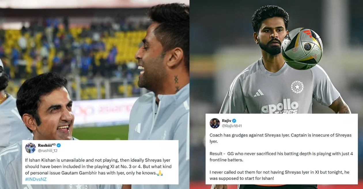 IND vs NZ: Los fanáticos critican a Gautam Gambhir mientras Shreyas Iyer nuevamente abandona la carrera India XI por el cuarto T20I en Visakhapatnam