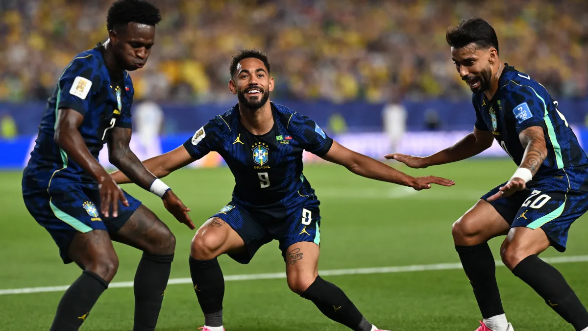 La celebración del gol de Mathews Cunha, explicada: Cómo la medallista de oro olímpica inspiró a la estrella brasileña del surf Sally
