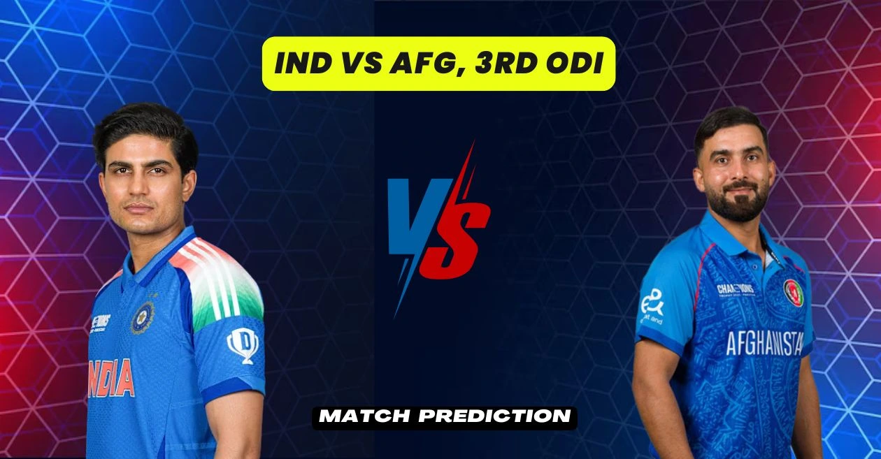 IND vs AFG, 3er ODI, Predicción del partido: ¿Quién jugará en el partido de hoy entre India y Afganistán?