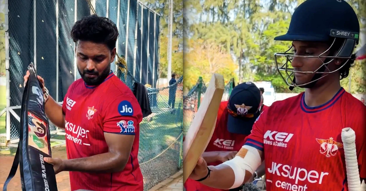 MIRAR: El capitán de LSG, Rishabh Pant, le entrega el bate a Ayush Badoni con una divertida advertencia