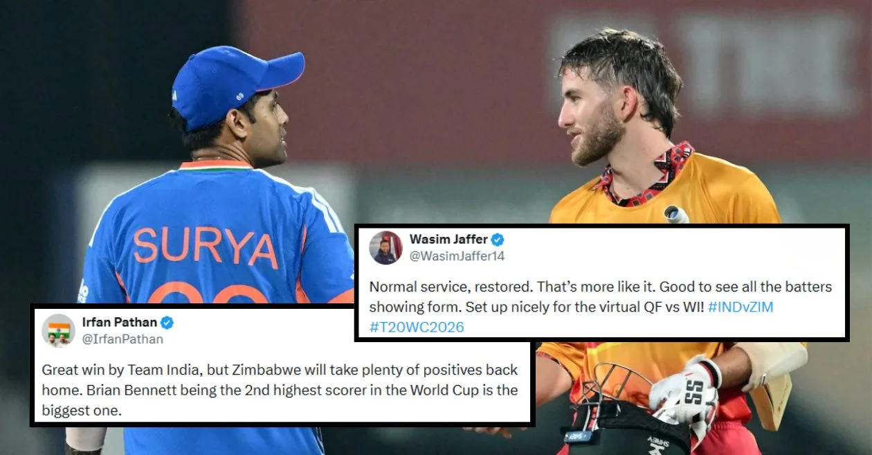 Los fanáticos estallan cuando India venció a Zimbabwe para mantener vivas las esperanzas de semifinal de la Copa del Mundo T20 2026 a pesar del invicto 97 de Brian Bennett.