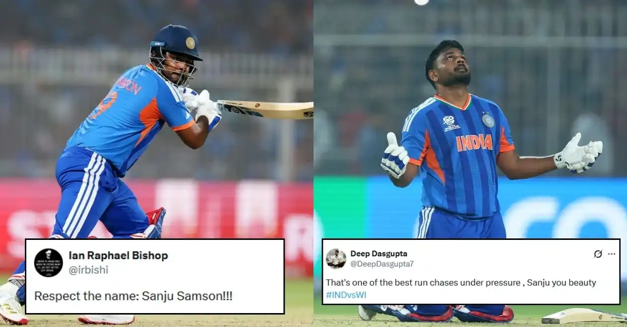 Los fanáticos se vuelven locos cuando los actos heroicos de Sanju Samson envían a India a las semifinales después de una emocionante victoria sobre las Indias Occidentales en la Copa Mundial T20 2026.