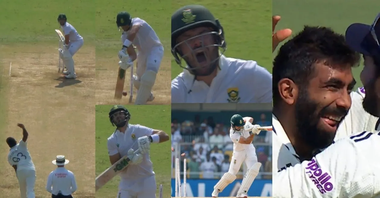 IND vs SA (MIRAR): Jasprit Bumrah desmantela los muñones de Aiden Markram con un melocotón en el primer día de la prueba de Guwahati