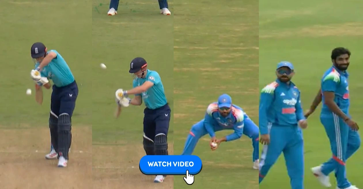 ENG vs IND (MIRAR): Jasprit Bumrah elimina a Harry Brook con una hermosa belleza para tomar su terreno ODI número 150