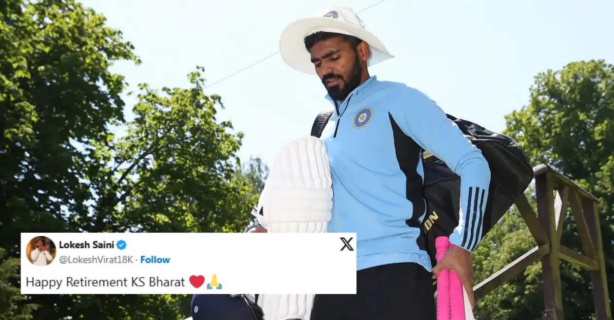 Los fanáticos estallan cuando KS Bharat anuncia su retiro del cricket internacional