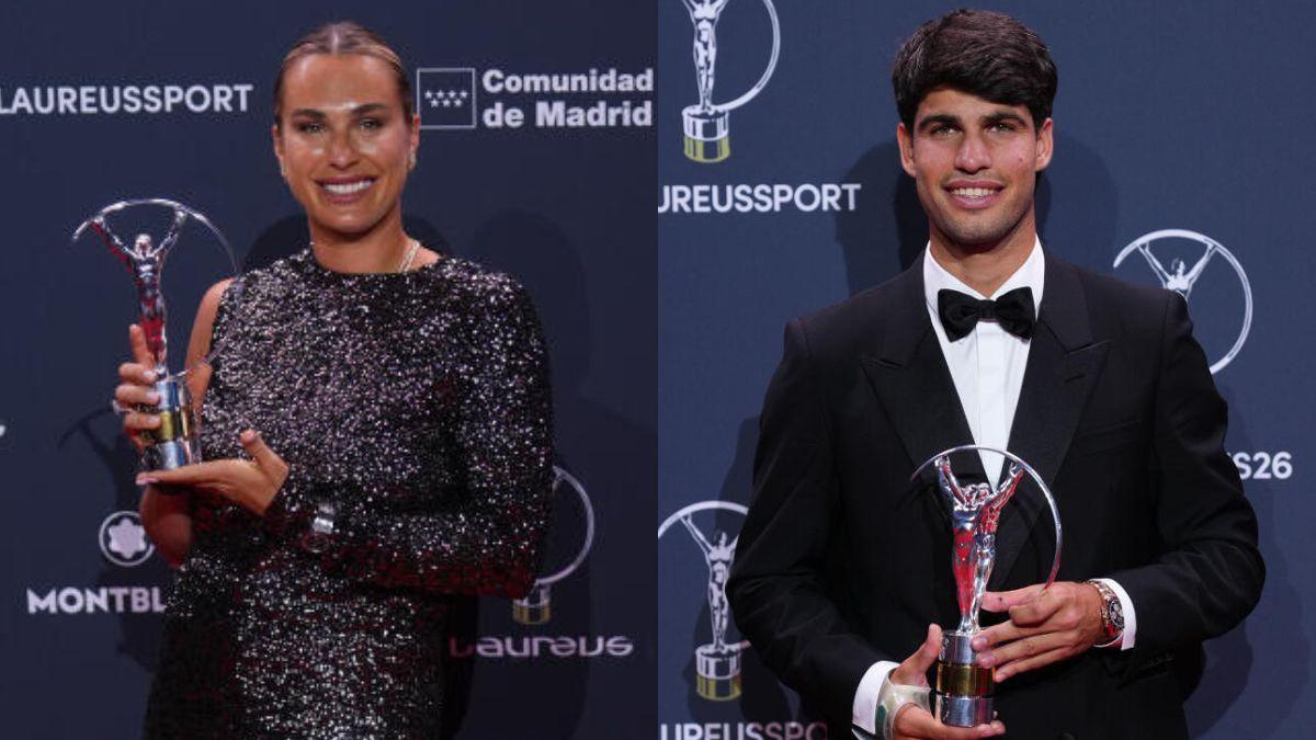 Alcaraz y Sabalenka ganan el Laureus Deportista y Deportista del Año