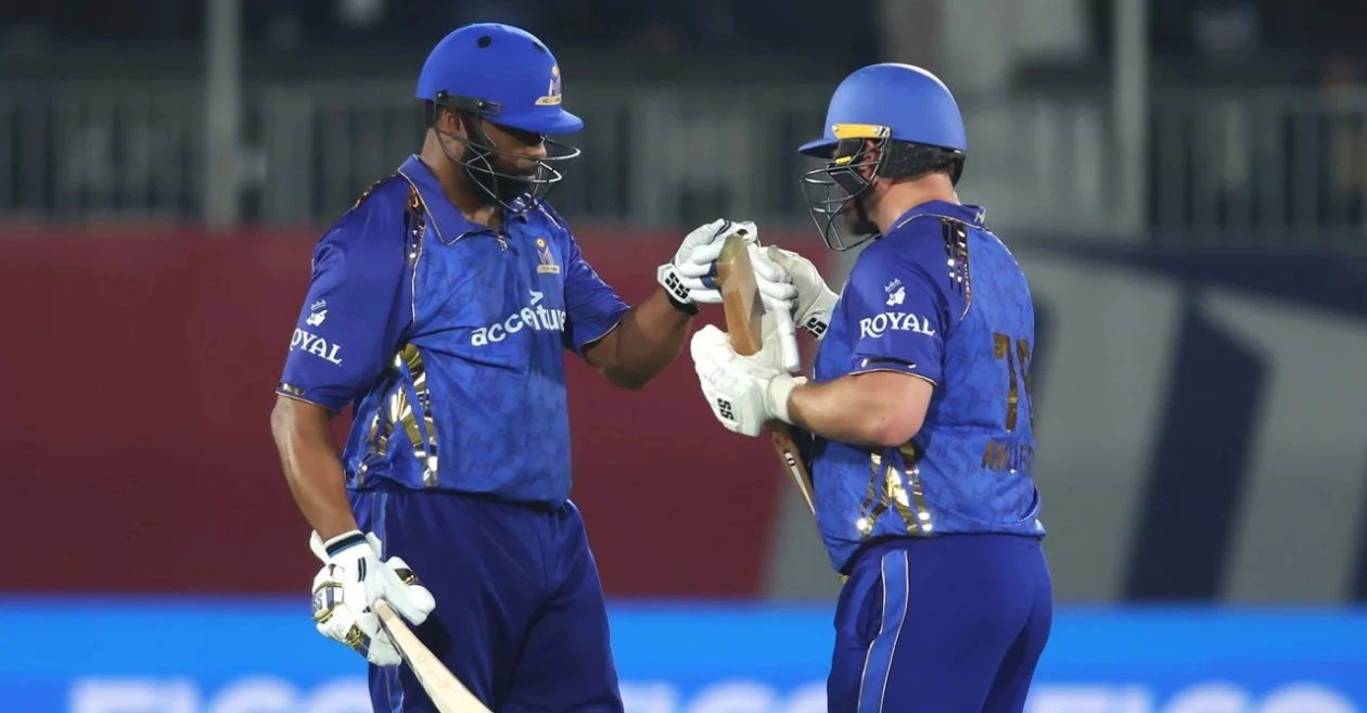 Kieron Pollard grita cuando MI New York venció a Los Angeles Knight Riders en MLC 2026
