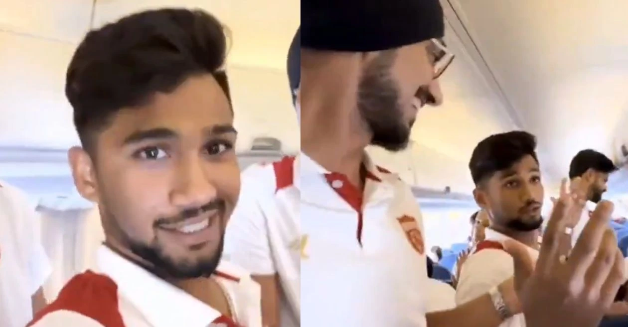 Musheer-Khan-amusingly-mimics-Shreyas-Iyer-on-the-plane-to-Mullanpur-ahead-of-PBKS-vs-LSG-encounter.webp.webp