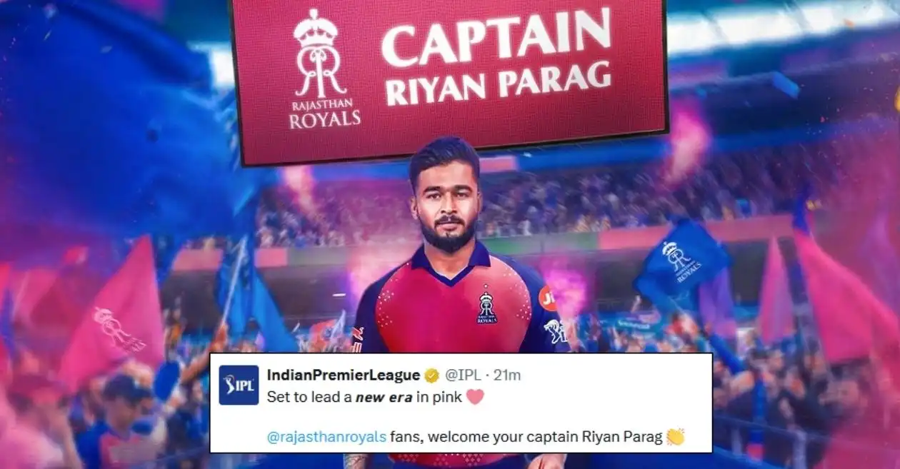 Los fanáticos reaccionan cuando Riyan Parag fue nombrado capitán de los Rajasthan Royals antes de la IPL 2026
