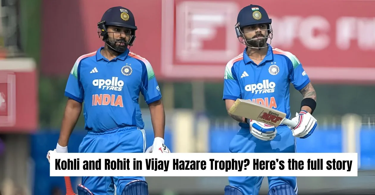¿Jugarán Virat Kohli y Rohit Sharma en el Trofeo Vijay Hazare? Mira todos los detalles en el interior