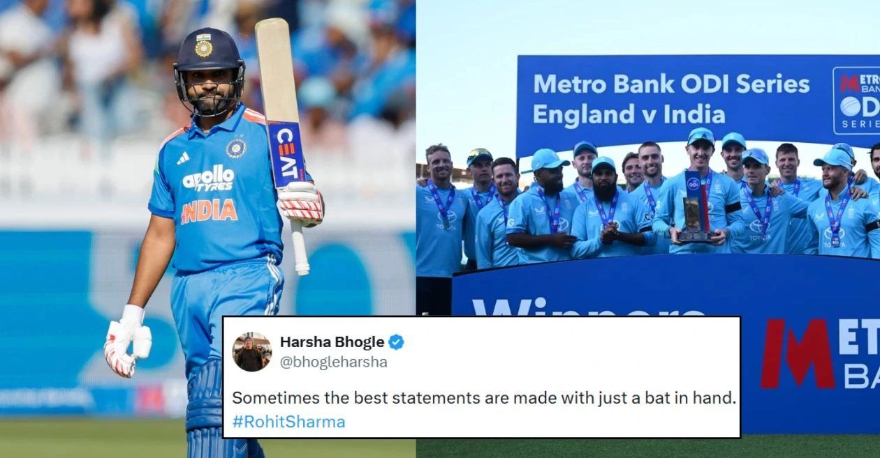 Los fanáticos reaccionan después de que el impresionante siglo de Rohit Sharma fuera en vano cuando Inglaterra se llevó la serie ODI en Lord’s.