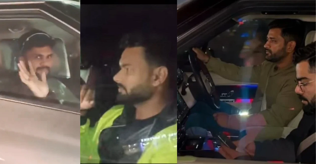 MIRAR: Virat Kohli, Rishabh Pant y Ruturaj Gaikwad visitan la casa de Dhoni para cenar en Ranchi