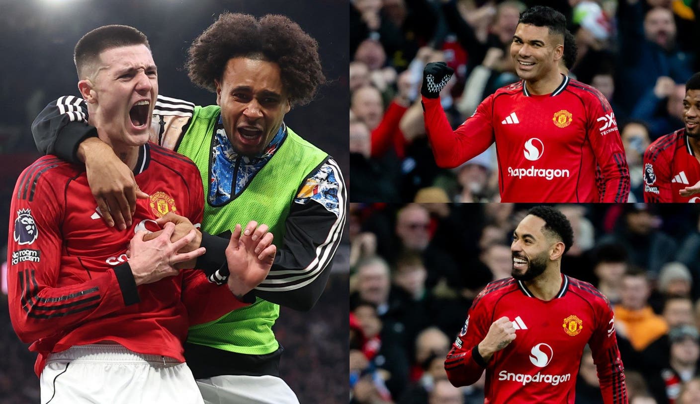 El Manchester United se salvó con un gol de Benjamin Sesko en el tiempo añadido