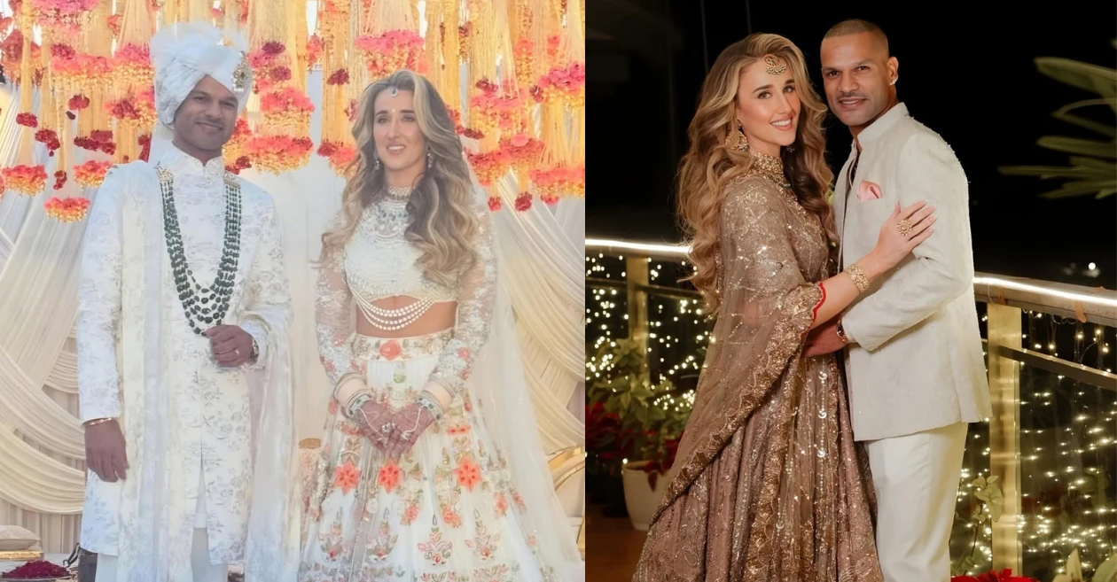 Shikhar Dhawan se casa con la irlandesa Sophie Shine en una ceremonia de ensueño; Las fotos virales están arrasando en Internet.