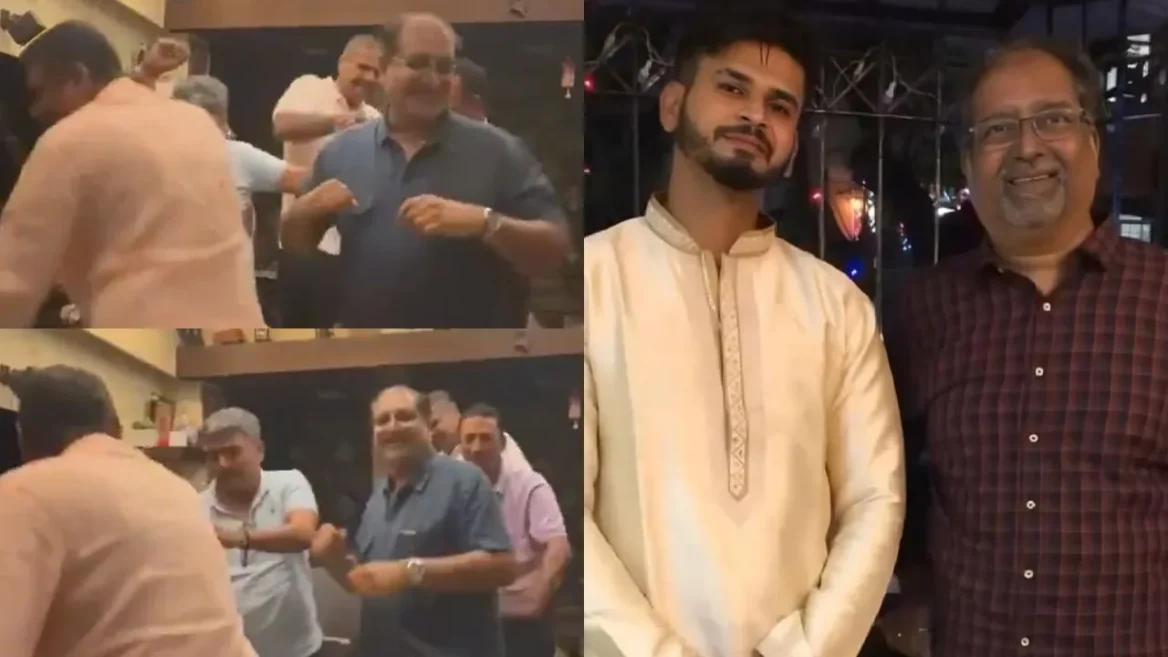 MIRAR: El padre de Shreyas Iyer irrumpe en las celebraciones de baile cuando su hijo se convierte en el nuevo capitán indio del T20I