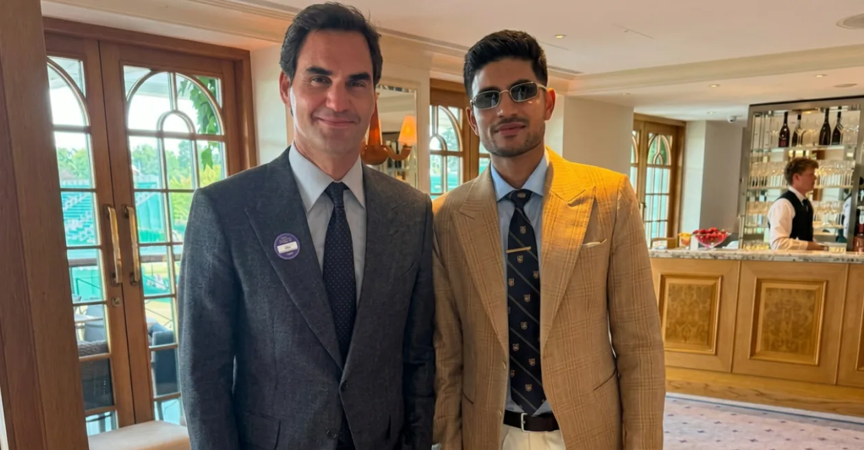 MIRA: Shubman Gill comparte su momento inolvidable con Roger Federer en Wimbledon 2026