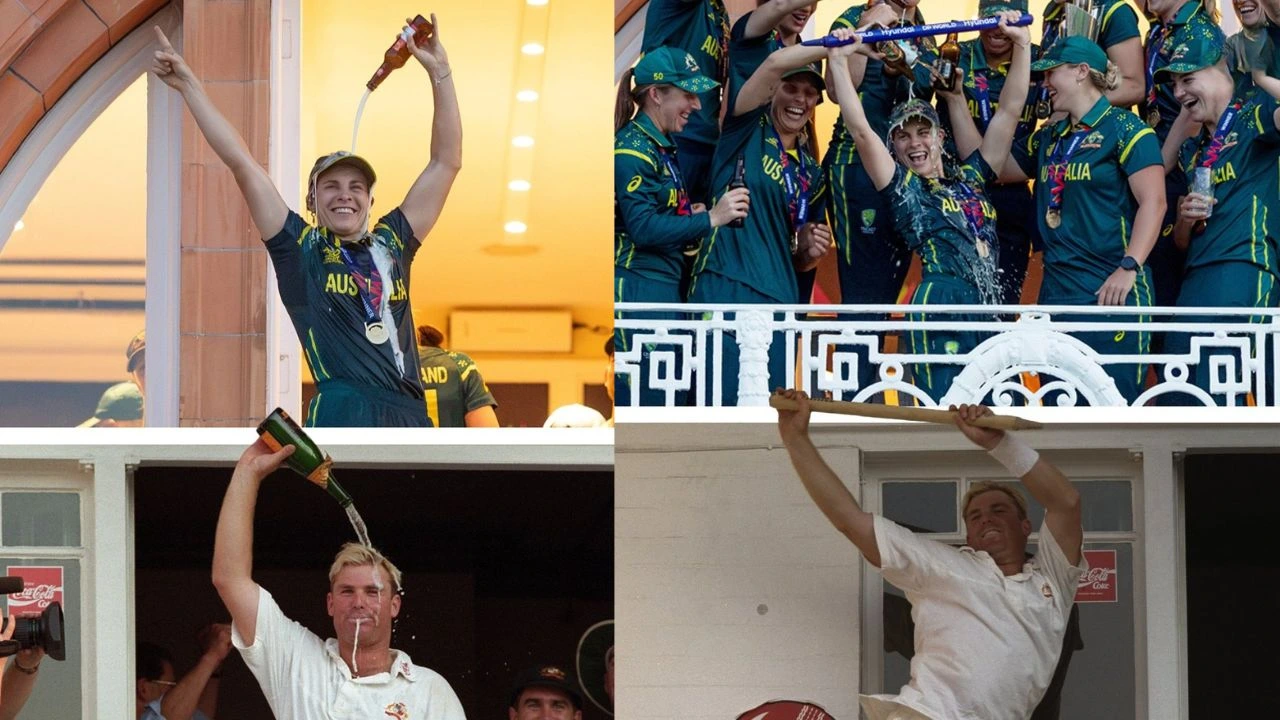MIRAR: Sophie Molineux revive la legendaria celebración con la botella de cerveza de Shane Warne después de que Australia levanta la Copa Mundial Femenina T20 en Lord’s