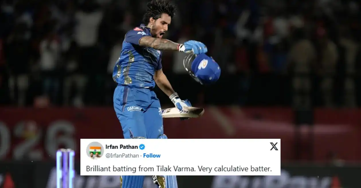 Los fanáticos se vuelven locos cuando Tilak Varma ayuda a MI a realizar una impresionante persecución contra PBKS en IPL 2026