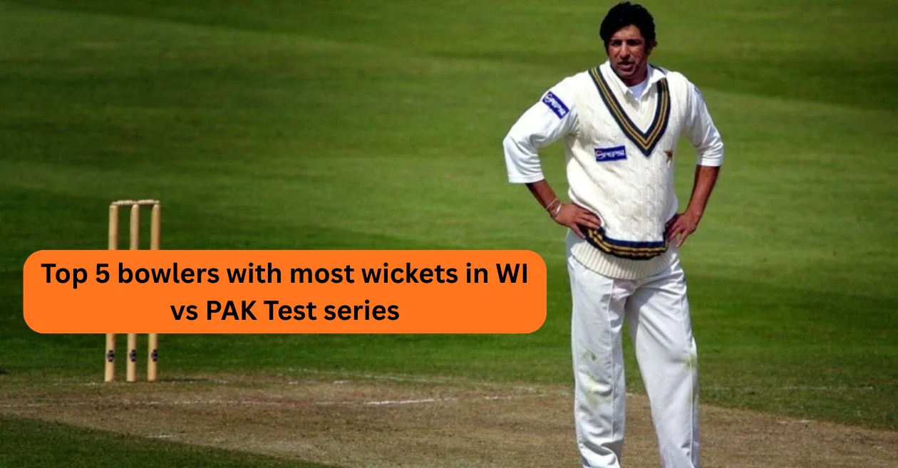 Los 5 mejores jugadores de bolos en la serie de pruebas WI vs PAK con Wasim Akram