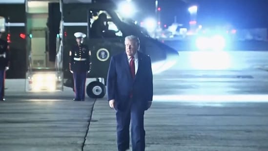 Actualización de salud de Trump: Se ve al POTUS “tejiendo” durante las finales de la NBA en medio de nuevas preocupaciones; mirar