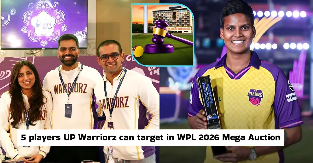 WPL 2026: 5 jugadoras de UP Warriorz pueden ser seleccionadas para la mega subasta de la Premier League femenina