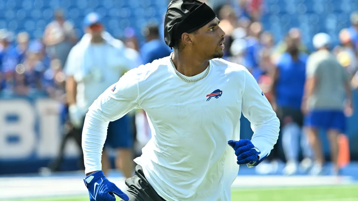 Keon Coleman de los Bills llamó la atención cuando terminó la Copa del Mundo