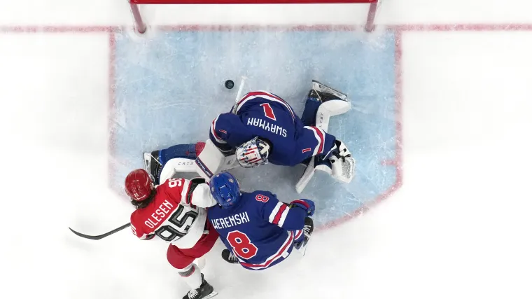 Cuadro de puntuación de EE. UU. vs. Dinamarca: estadísticas completas del juego preliminar de hockey masculino olímpico de 2026