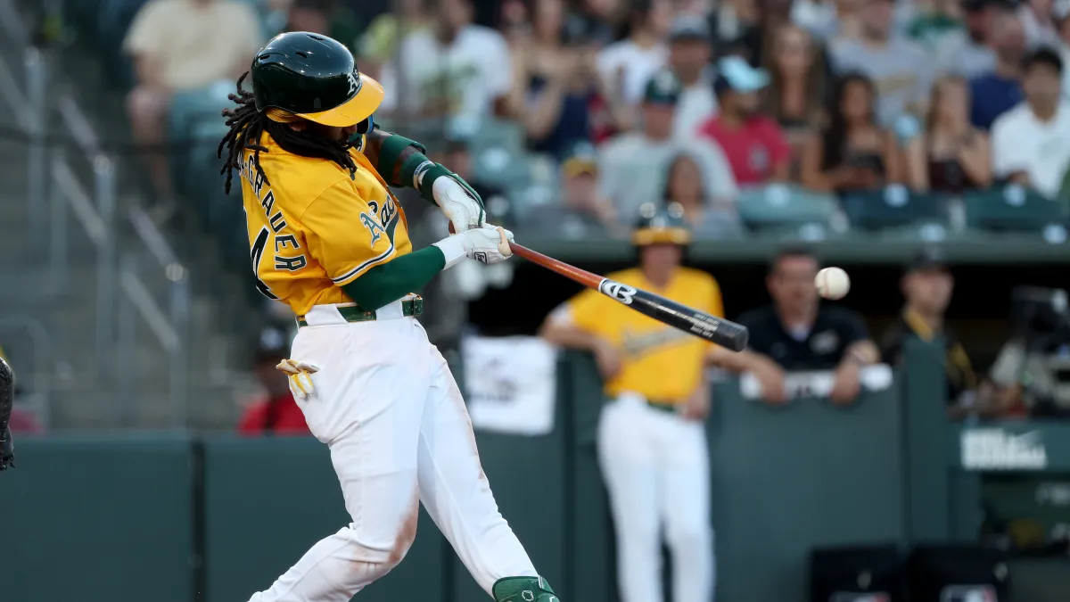 El jugador de cuadro de los Atléticos, Joshua Kuroda-Grayer, llega a IL con ‘testículo roto’ después de cometer una falta en la ingle contra los Diamondbacks