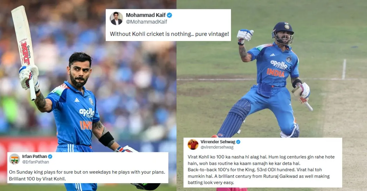 Los fanáticos se vuelven locos cuando Virat Kohli alcanza su 53º siglo ODI contra Sudáfrica en Raipur