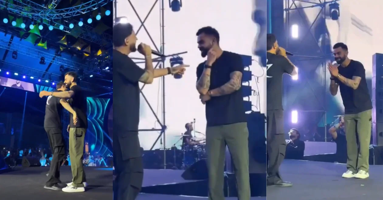 MIRAR: La invaluable reacción de Virat Kohli durante la presentación en vivo de Karan Aujla se ha vuelto viral