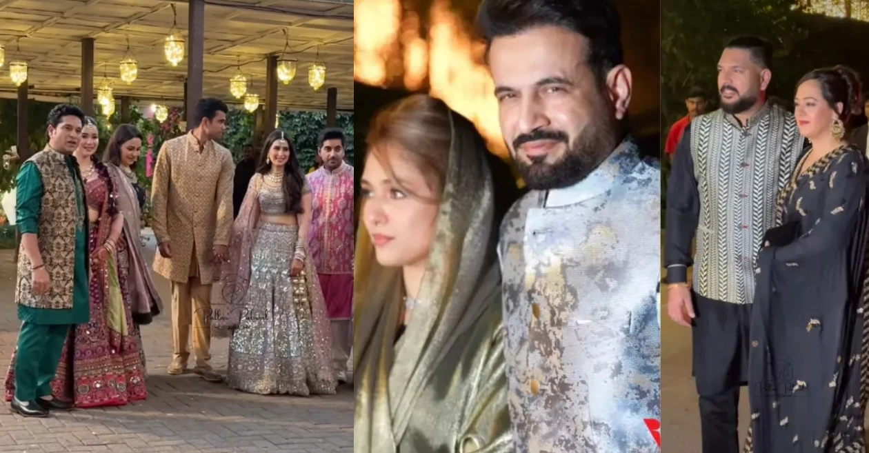 Preboda de Arjun Tendulkar-Saaniya Chandhok: Yuvraj Singh, Irfan Pathan y otros asisten a la brillante ceremonia Mehendi-Sangeet