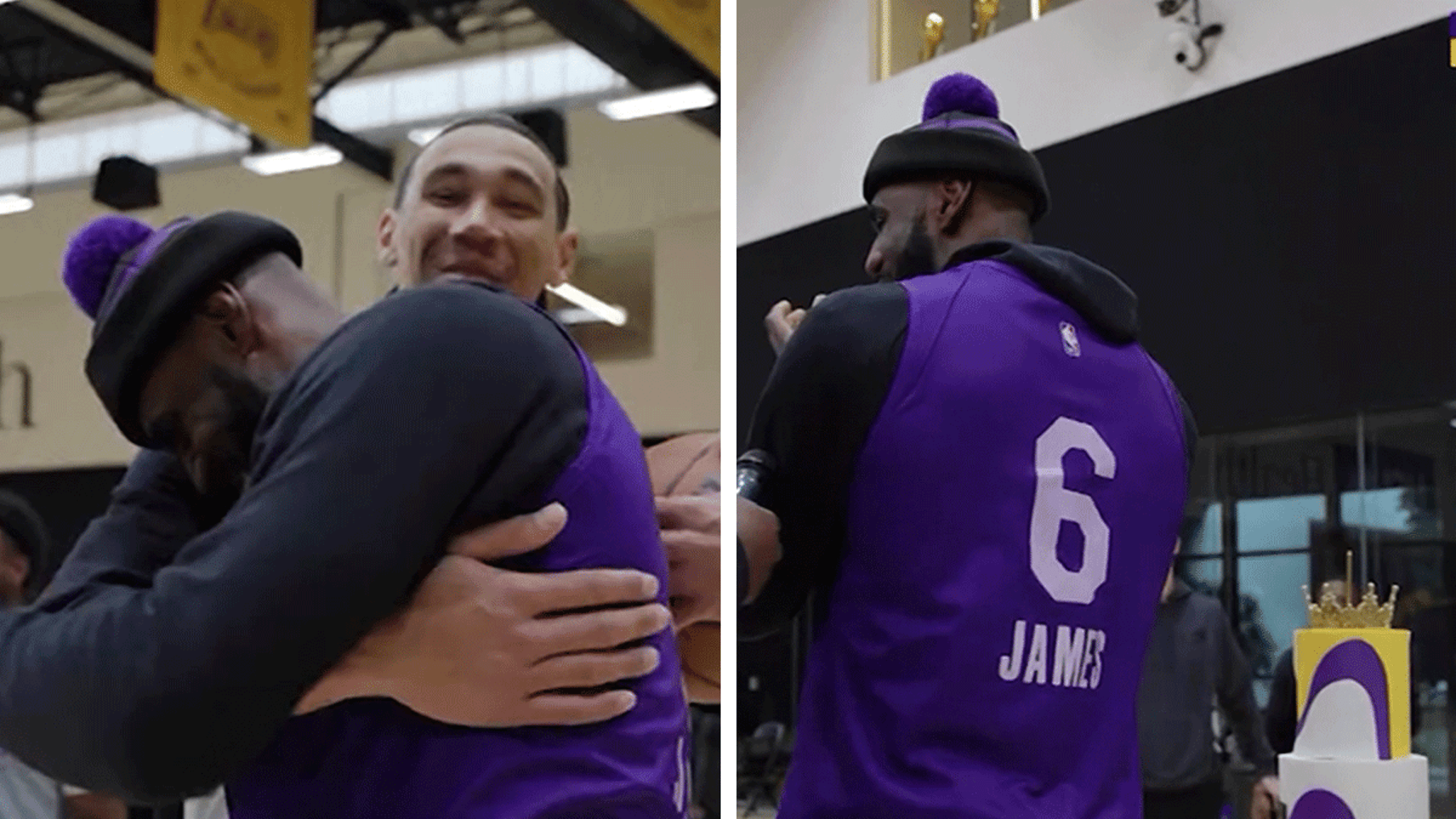 LeBron James canta una serenata con la canción ‘Feliz cumpleaños’ en la práctica de los Lakers