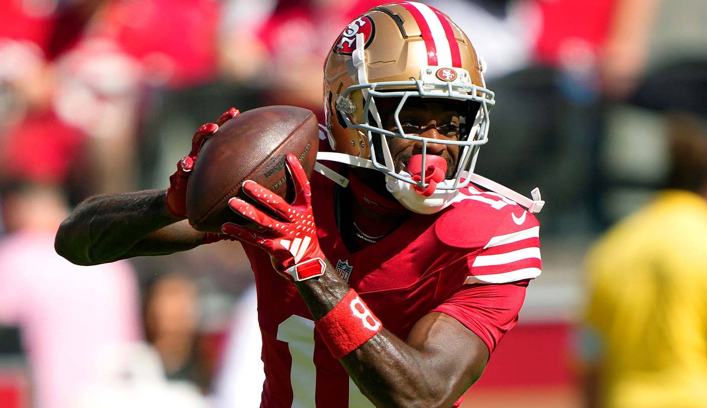 Orden de arresto emitida para el WR de los 49ers Brandon Aiyuk por exceso de velocidad leve