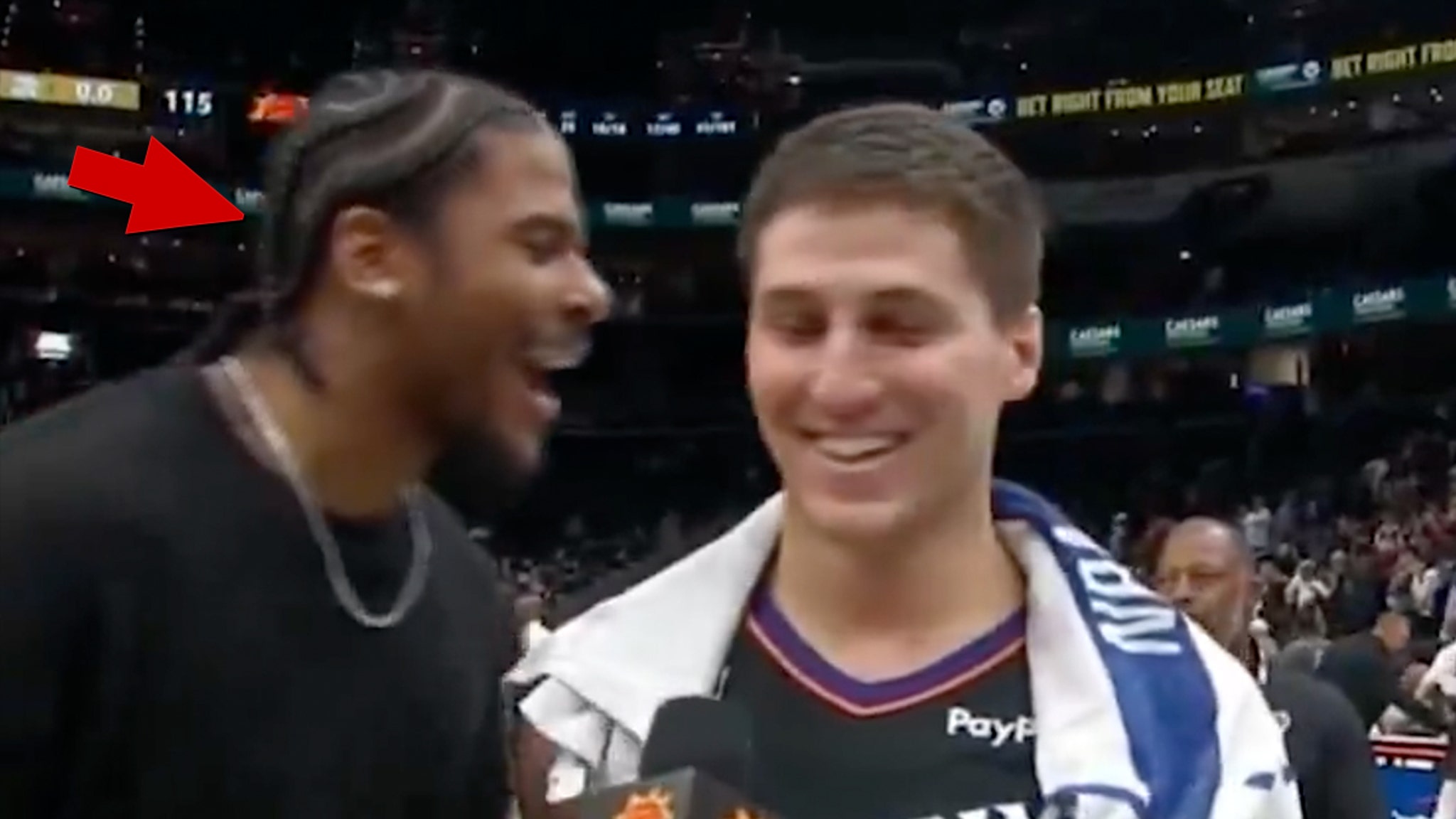 Jalen Green de la NBA multado por lanzar una bomba F durante la entrevista en vivo de un compañero de equipo