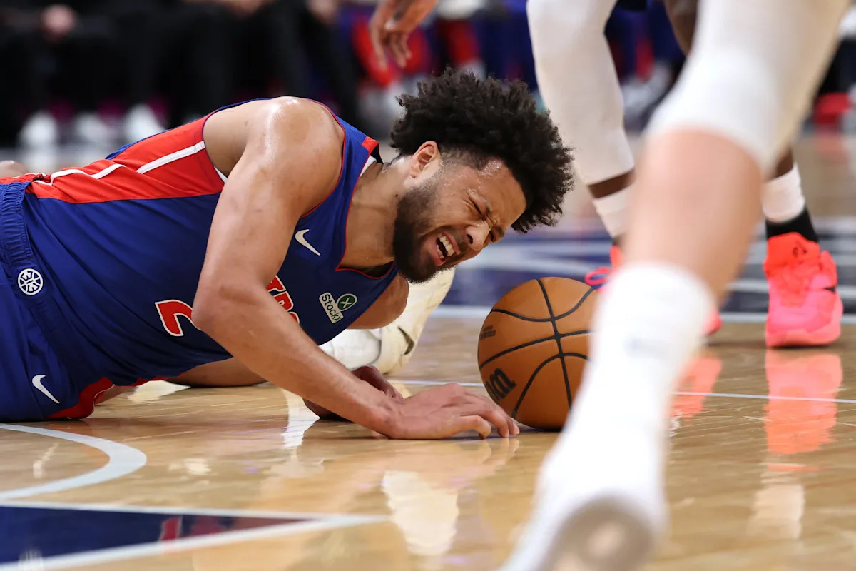 La estrella de los Pistons, Cade Cunningham, deja la victoria inicial sobre los Wizards con espasmos en la espalda