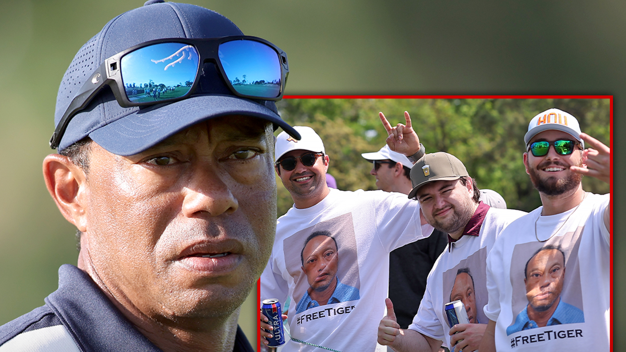 Tiger Woods recibe un gran apoyo de los fanáticos del golf luciendo su foto policial