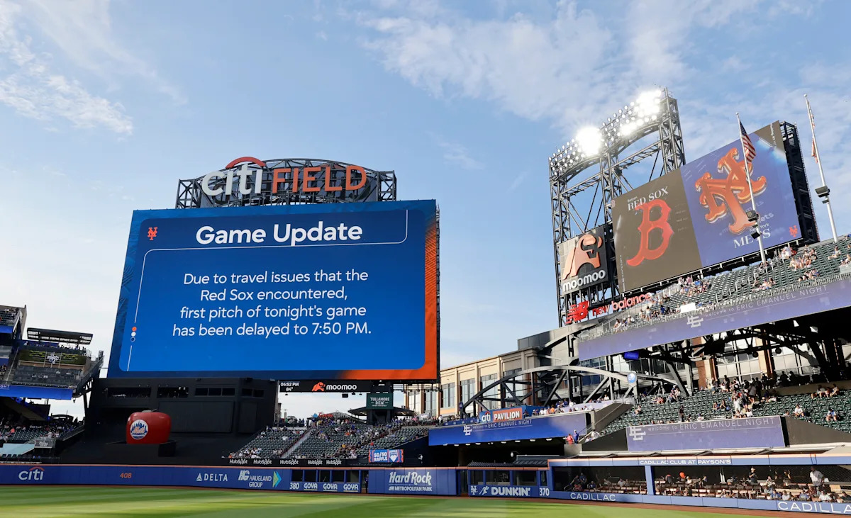 Los Medias Rojas vencieron a los Mets después de que un avión llevara al equipo a Chicago horas antes del partido en Nueva York