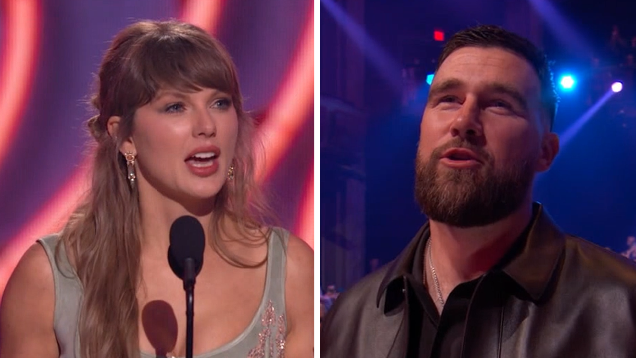 Taylor Swift grita a su prometido Travis Kelce en el discurso de los iHeartRadio Music Awards