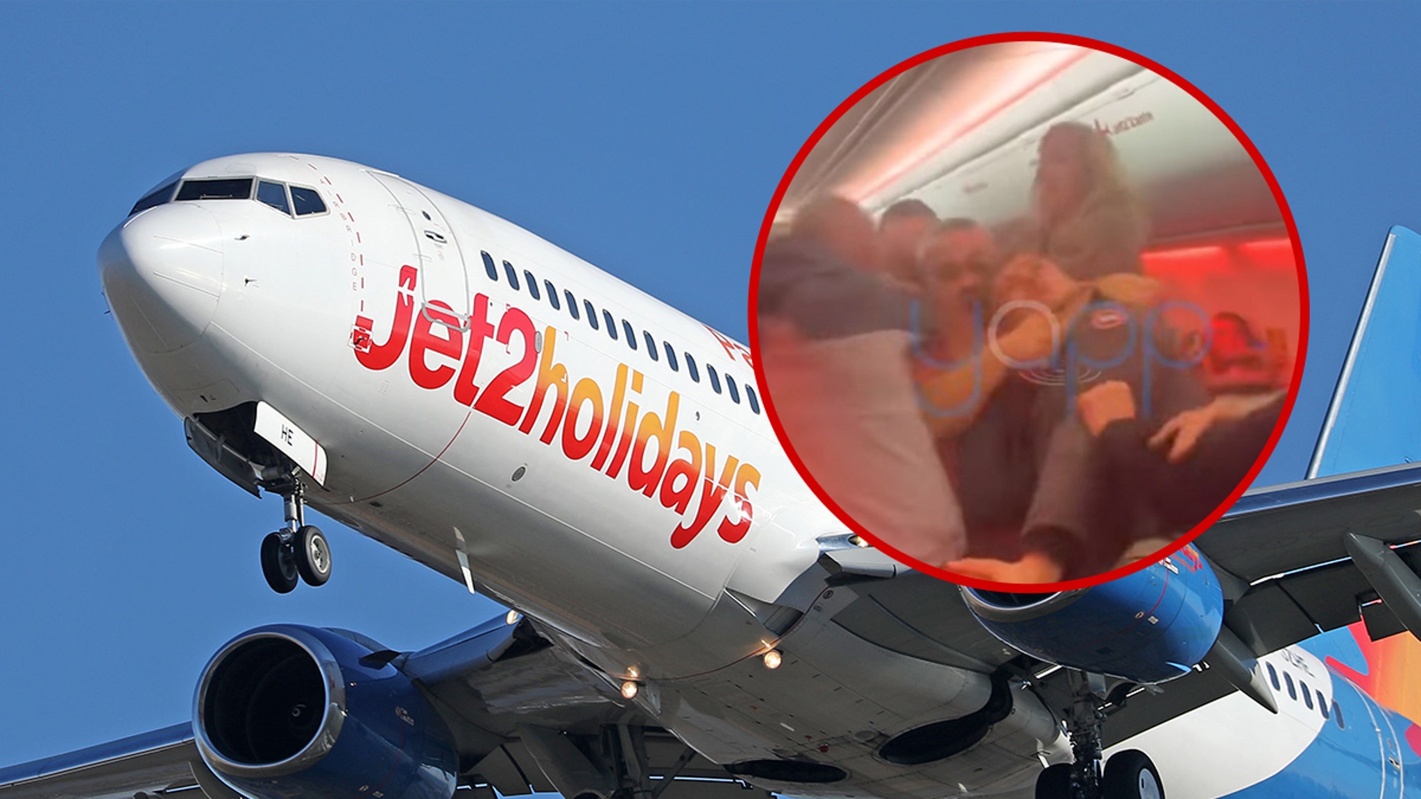 Pasajeros suspendidos de por vida tras pelea sin sentido en vuelo Jet2, ver vídeo