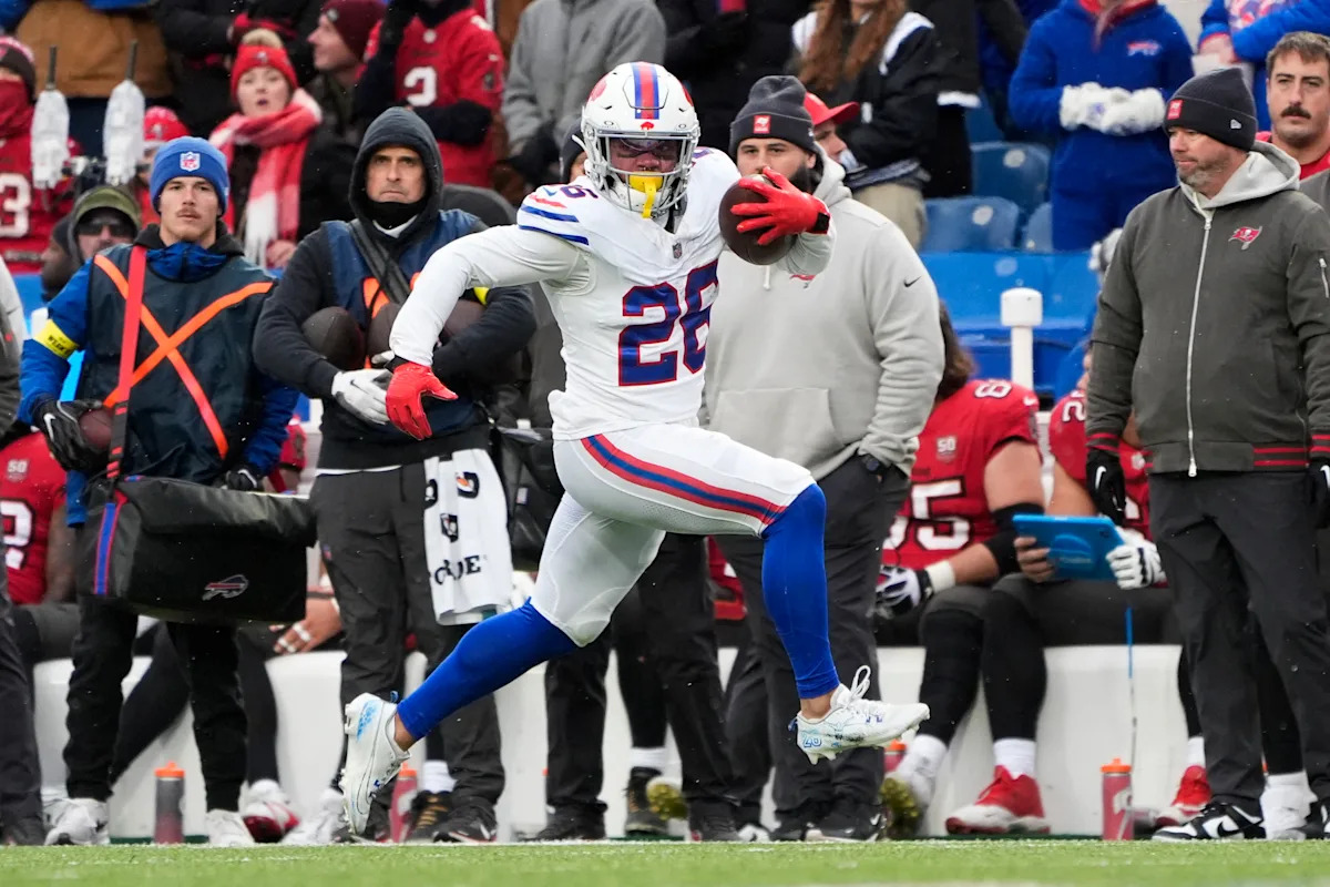 Bills RB Ty Johnson multado con $10,777 por celebrar touchdown en victoria sobre Bucs