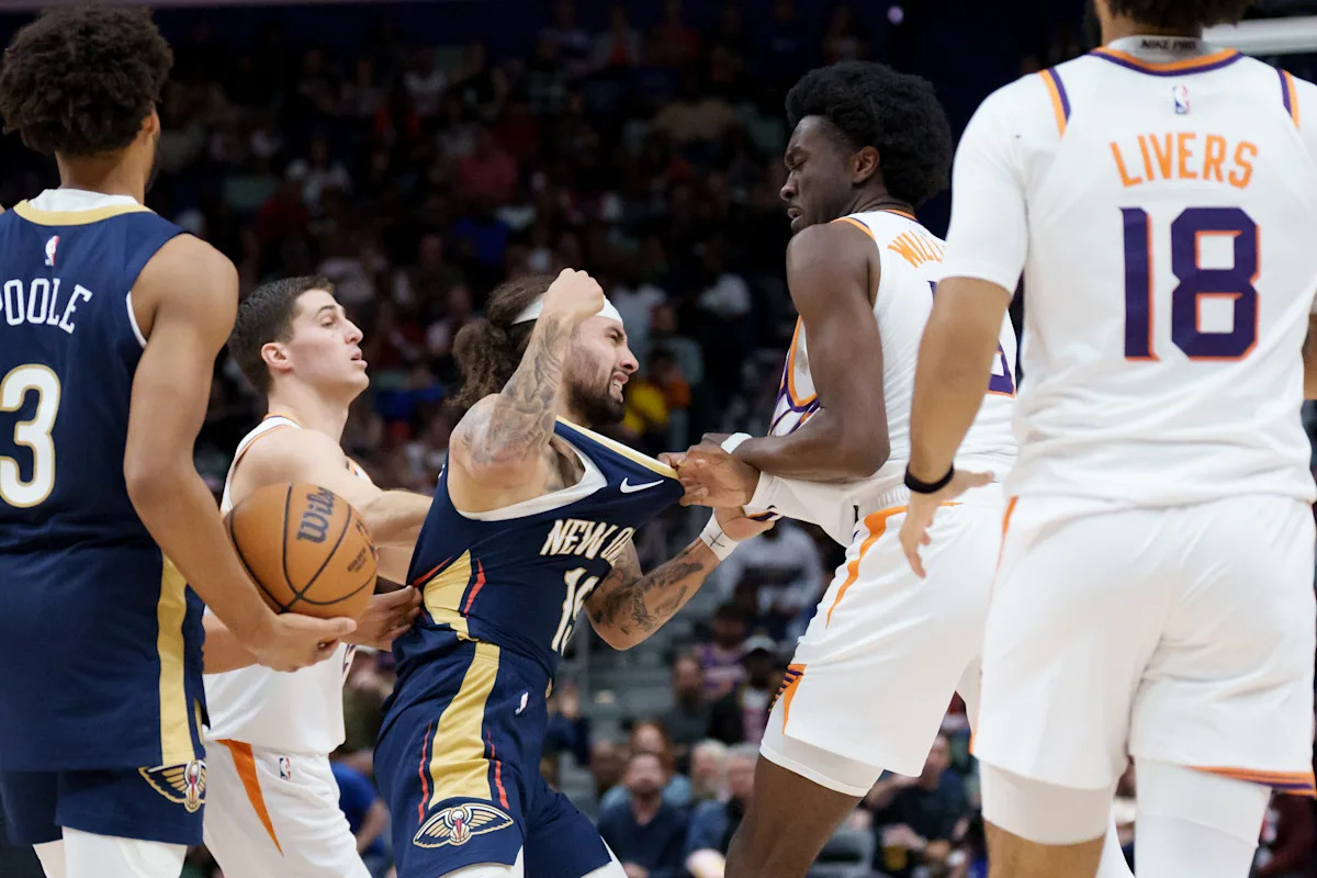 José Alvarado y Mark Williams expulsados después de lanzar golpes en la victoria de los Suns sobre los Pelicans