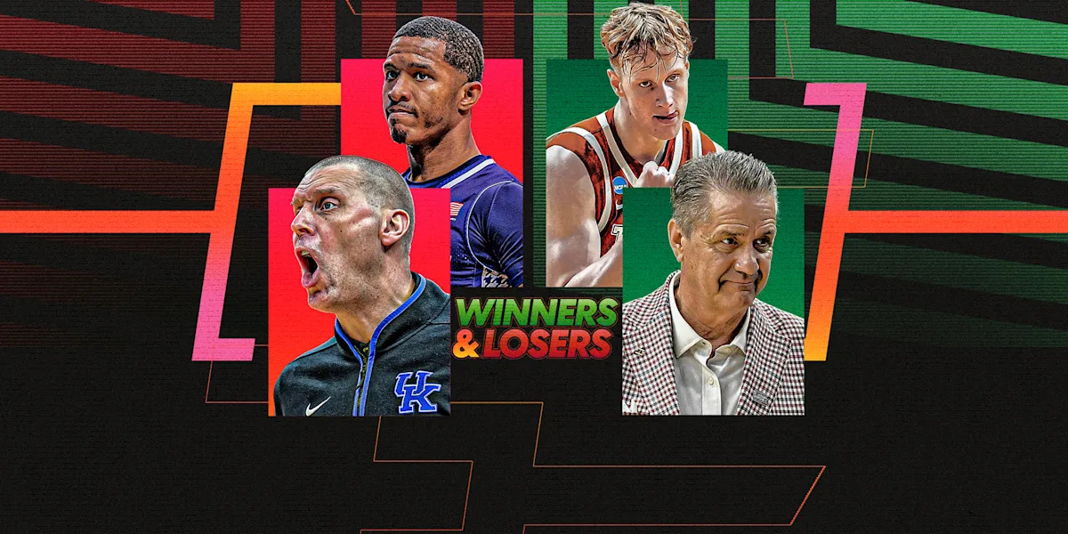 Los ganadores/perdedores del primer fin de semana del torneo de la NCAA incluyen a John Calipari, Darryn Peterson, Big Ten y Kentucky