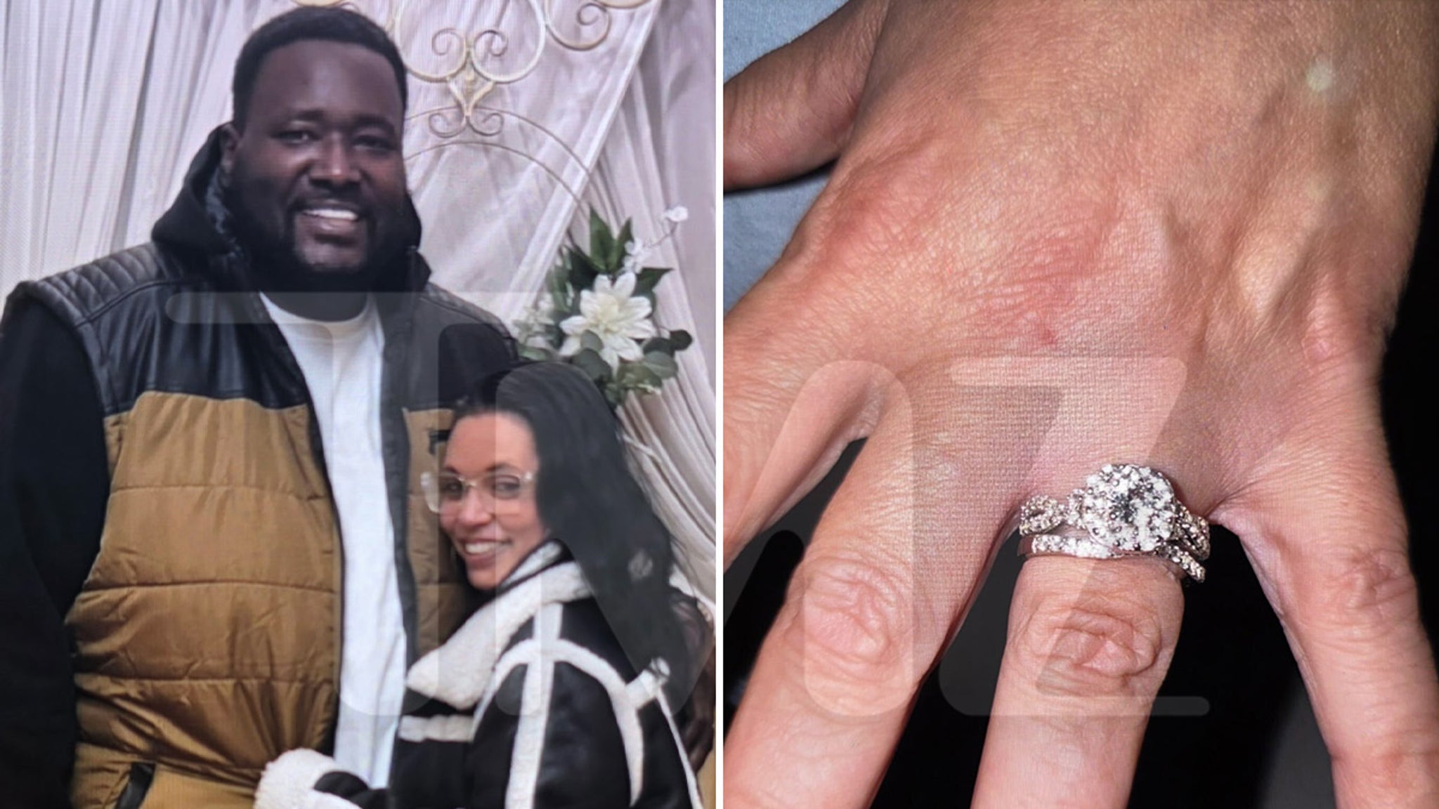 Fotos de Quinton Aaron del matrimonio espiritual con una “mujer”