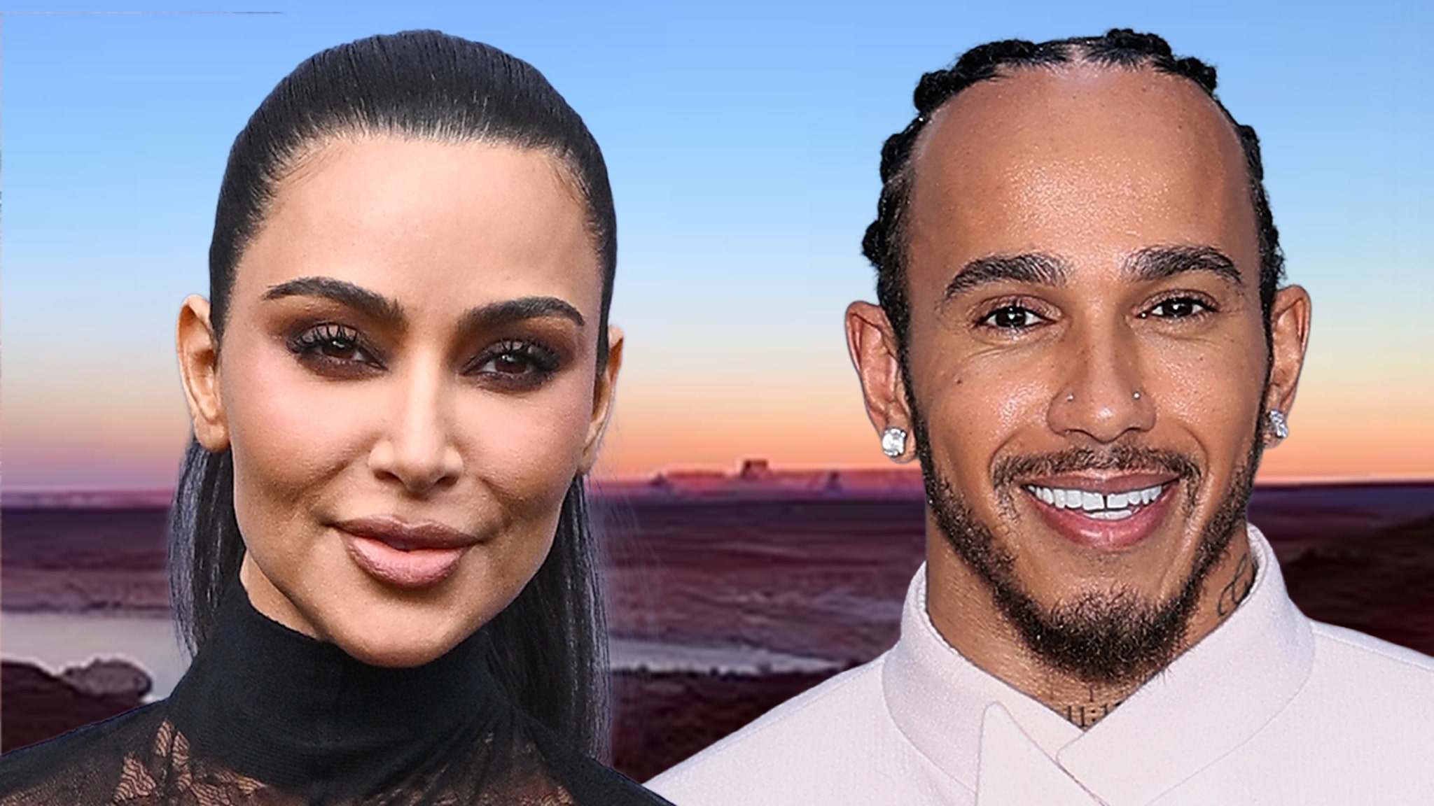 Kim K y Lewis Hamilton comparten fotos de su escapada romántica a Arizona